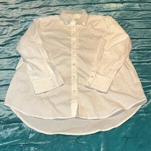 Jason Wu Women's Large White Top Faux Diamonds & Pearls Collar BNWT